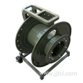 Metal portable fiber optic cable reels with Wheels
